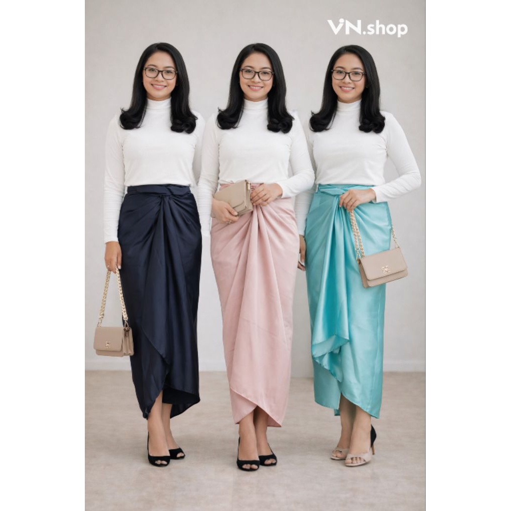 Rok Lilit Polos Bawahan Kebaya Pesta -Wisuda Kebaya Modern