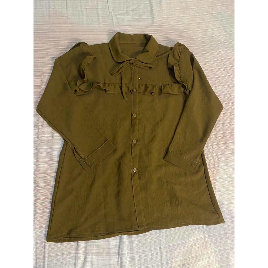 preloved blouse coklat