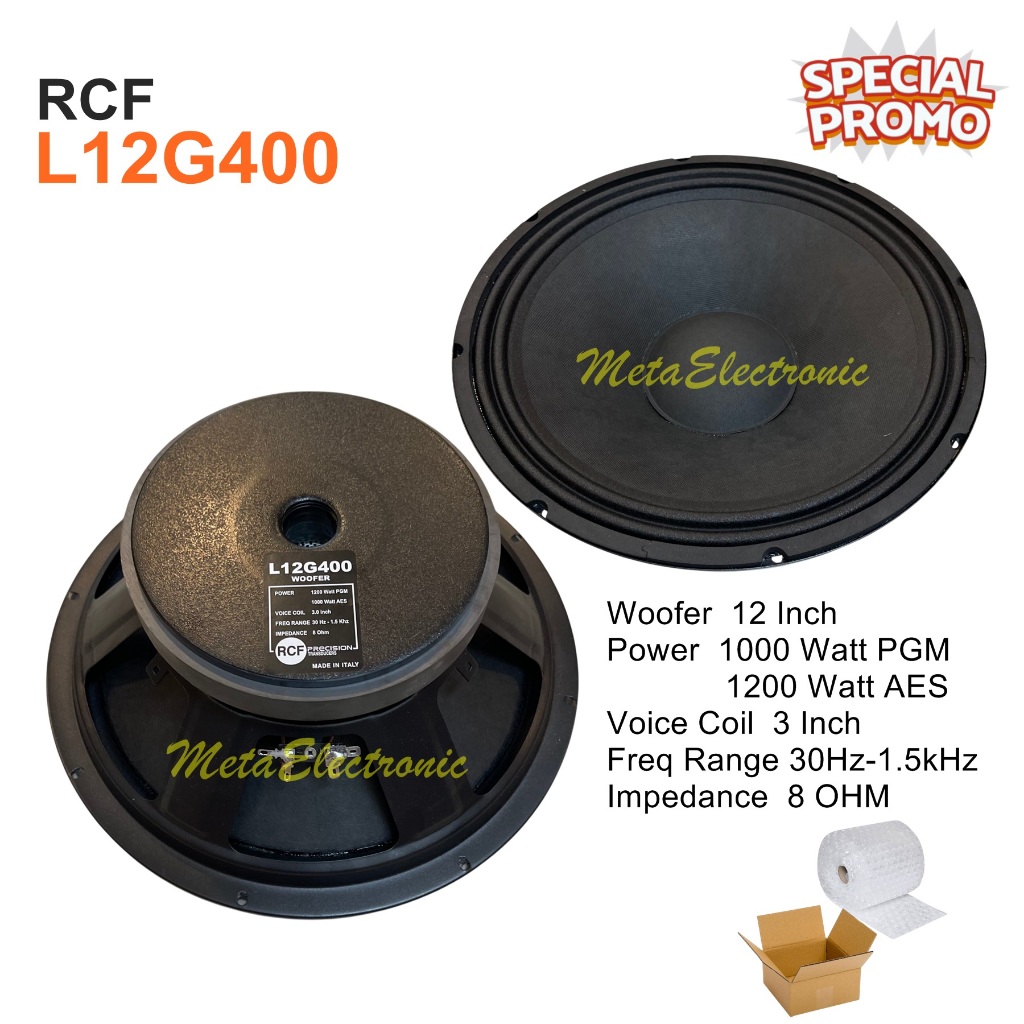 Komponen Speaker rcf 12 Inch L12G400 Mid & Low