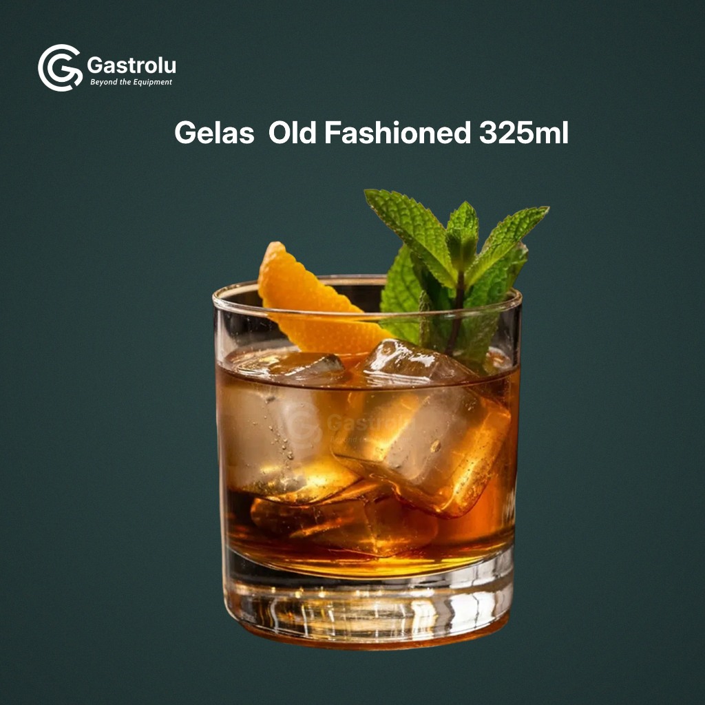 Gelas Old Fashioned 325ml – Kaca Premium untuk Cocktail & Whisky