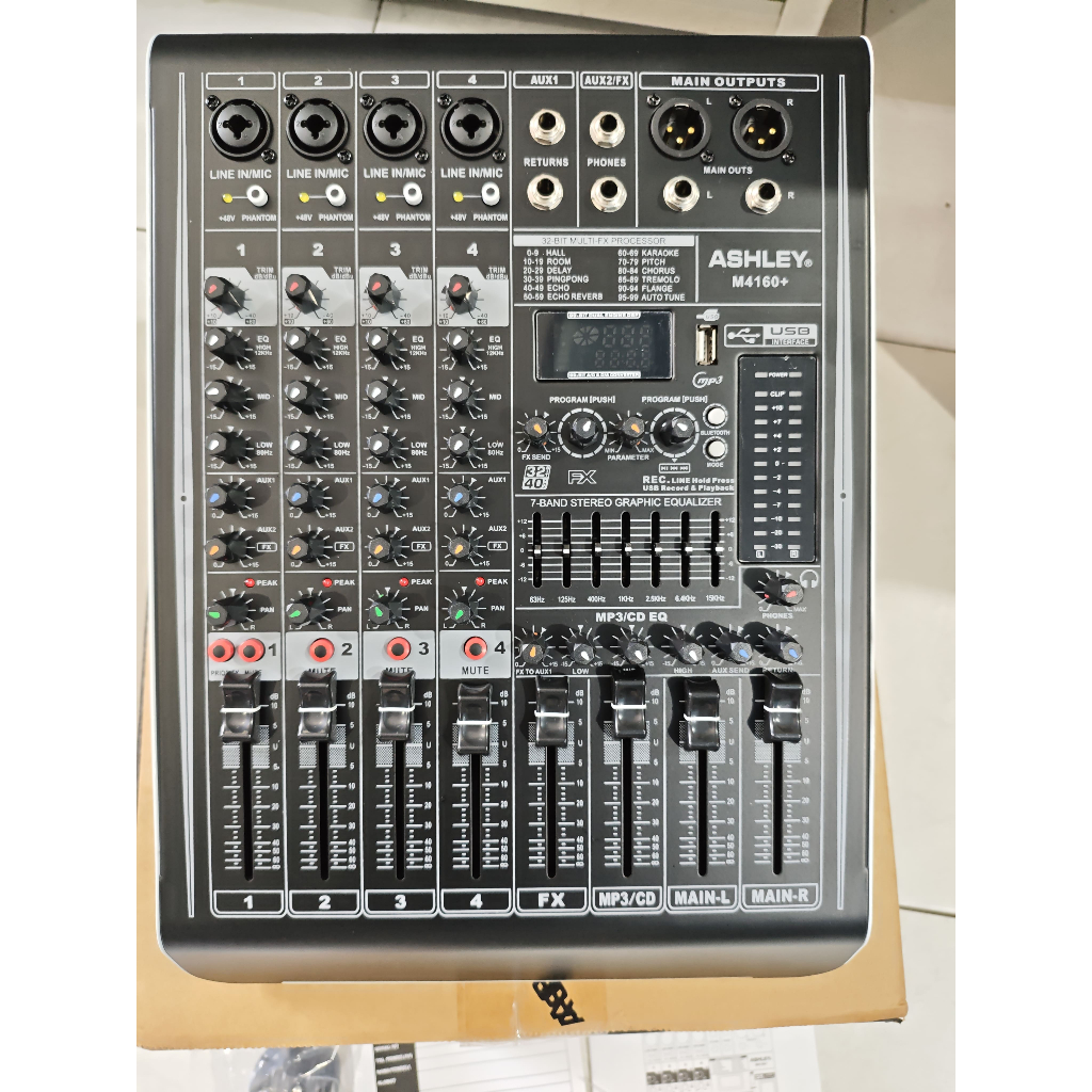 Mixer Power Mixer Ashley M4160 M4160+ M4160 Plus Original Ashley M 4160 4 Chanel Plus Power 300 Watt