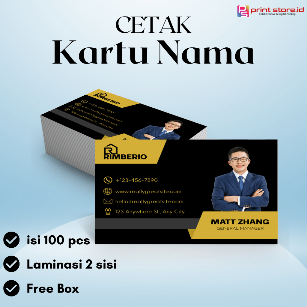 Cetak Custom Kartu nama/ID Card/Bussines Card/Member card/Name Card/Satu sisi/dua sisi/bolak balik1 
