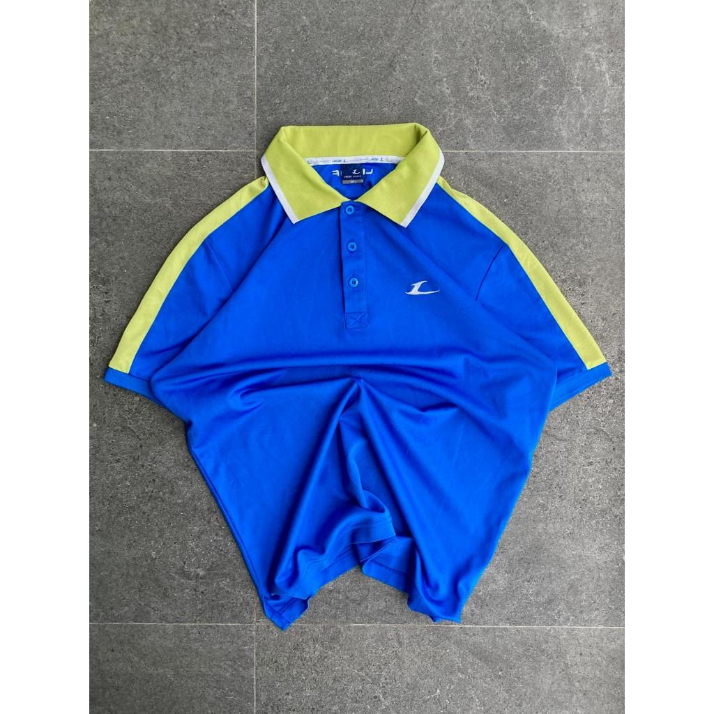 Polo Lecaf Sports Blue & Green Original