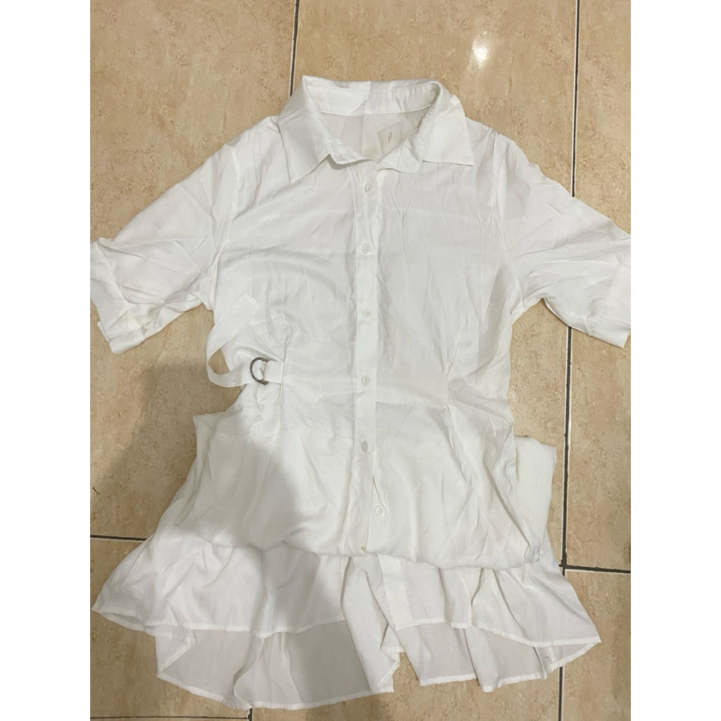 Dress Maxi white Dress Korean