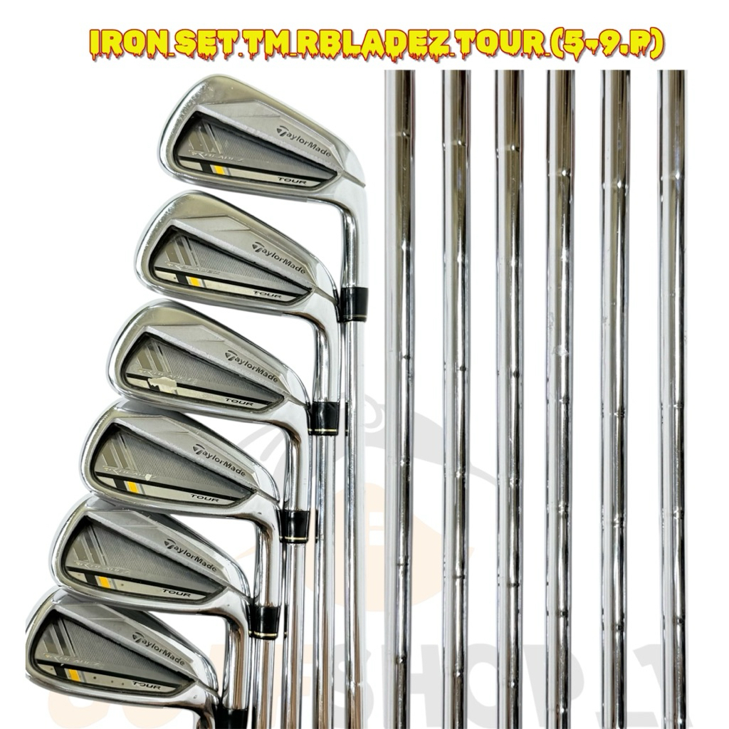 Stick Golf Man Iron Set Taylormade RBladez Tour Shaft Steel Flek Reguler Second Original