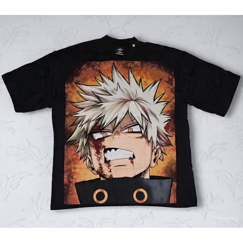 Kaos Bootleg Anime Boku no Hero - Bakugo