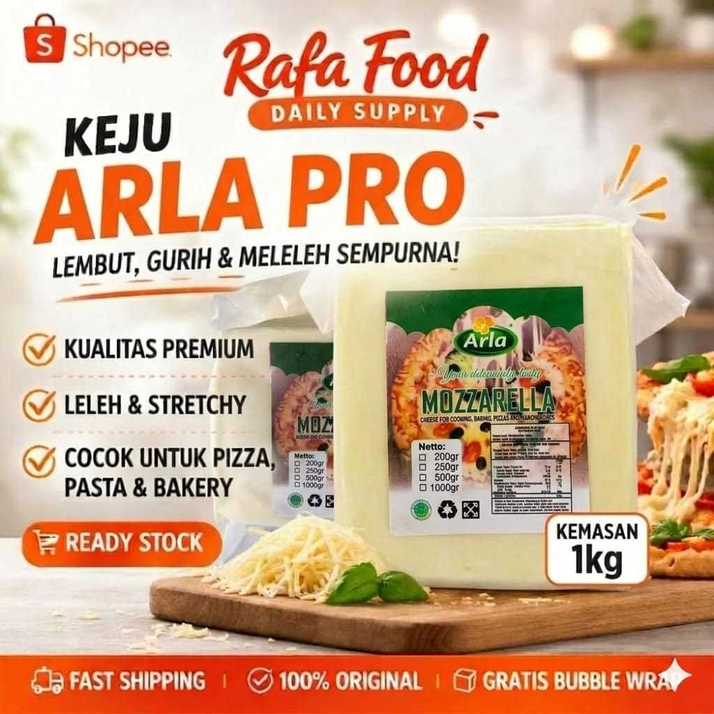 Arla Mozzarella 1kg Import Denmark (Halal)