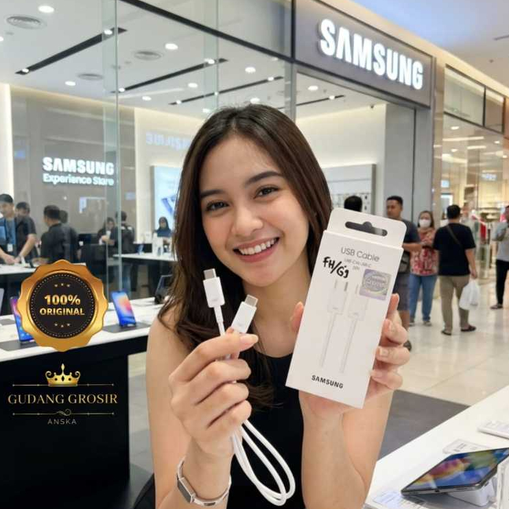 KABEL DATA SAMSUNG ASLI ORI TYPE C TO C