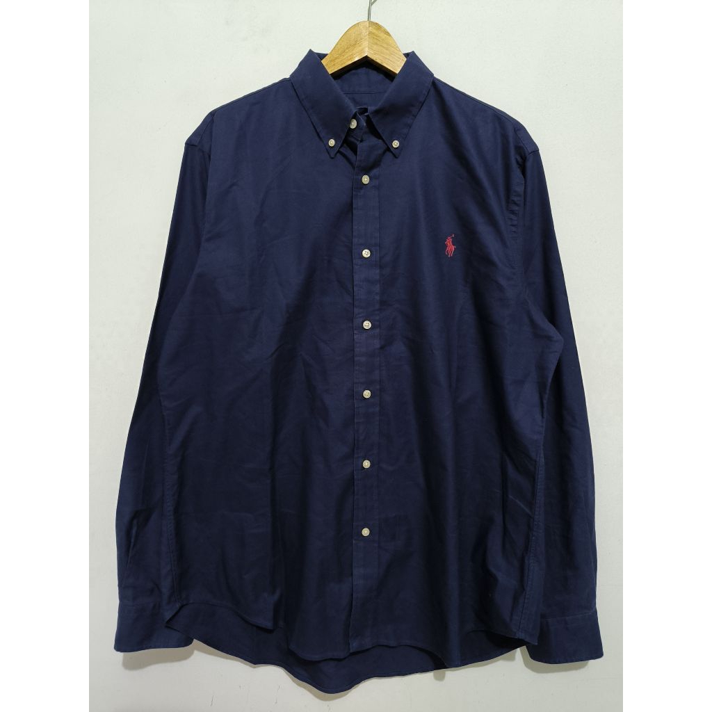 Kemeja Polo Ralph Lauren Dark Navy fit XL