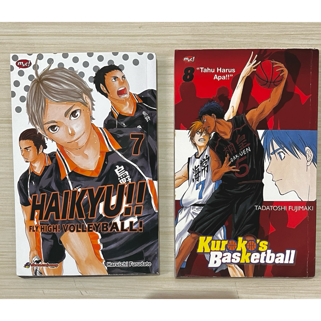 komik kuroko basketball vol 8 & komik haikyuu vol 7 indo