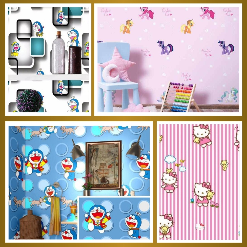 Wallpaper Dinding Kamar Tidur Anak Cowok Karakter Walpaper Sticker Kamar Anak Motif Spiderman Biru