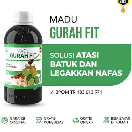 Madu Gurah Fit Original – Madu Herbal Tenggorokan untuk Dewasa