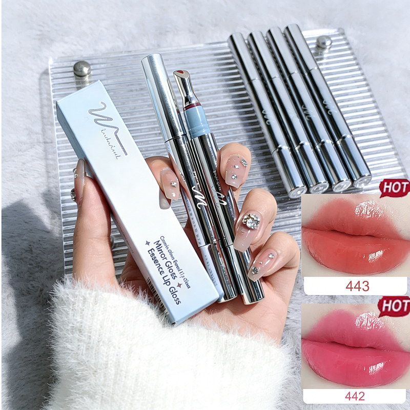 [Free Gift]Windwind Serum Lip Glaze Collagen Hydrated Lip Treatment Serum Warna Lip Balm Jelly Essen