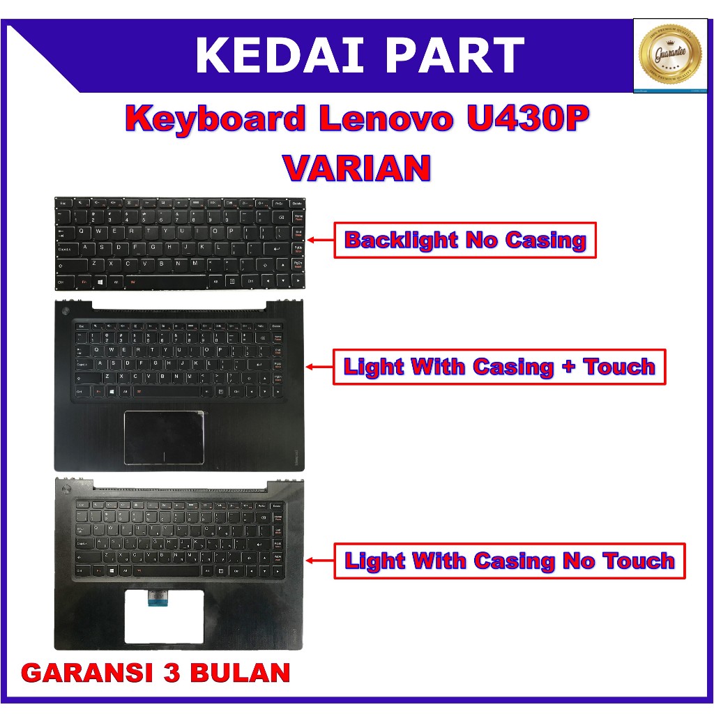 Keyboard Laptop Lenovo Ideapad U430P U430 U330 U330P U330T