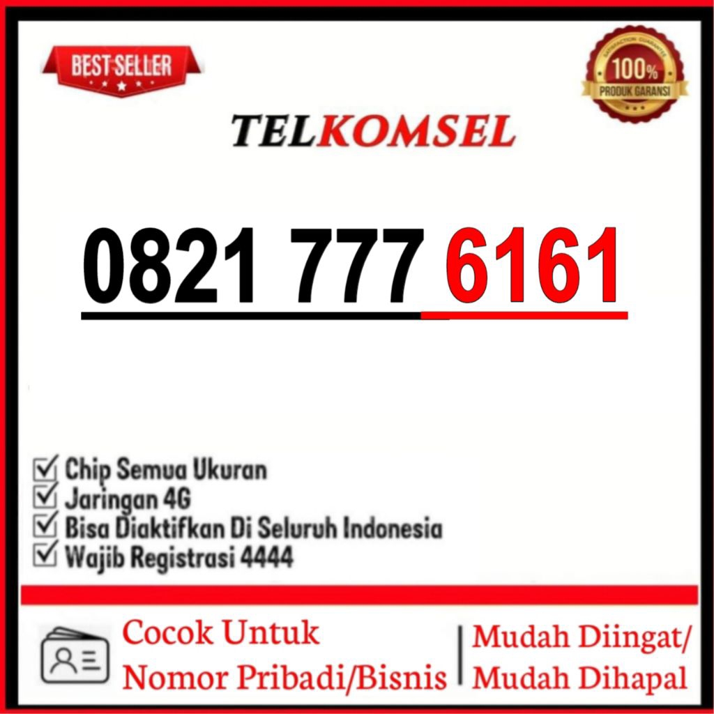 nomor cantik Telkomsel 11 digit eksklusif abab 6161