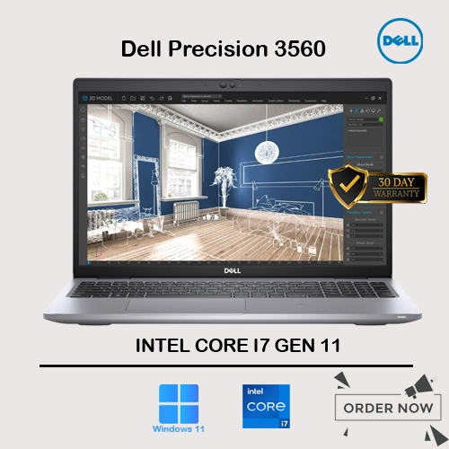 LAPTOP DELL PRECISION 3560 / CORE I7 GEN 11 / VGA QUADRO T500 GDRR6