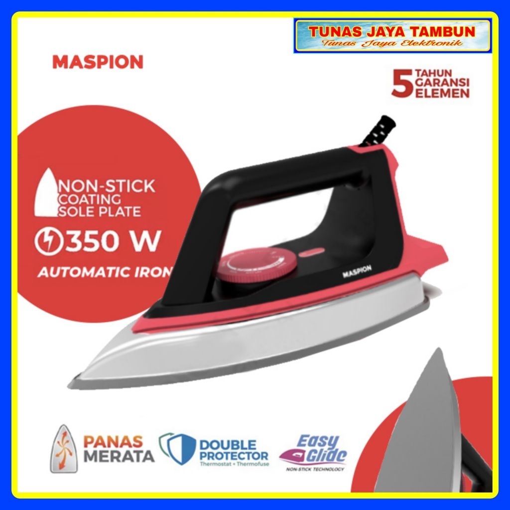 STERIKA MASPION HA 390 / SETRIKA LISTRIK MASPION HA-390 / MASPION DRY ION HA390