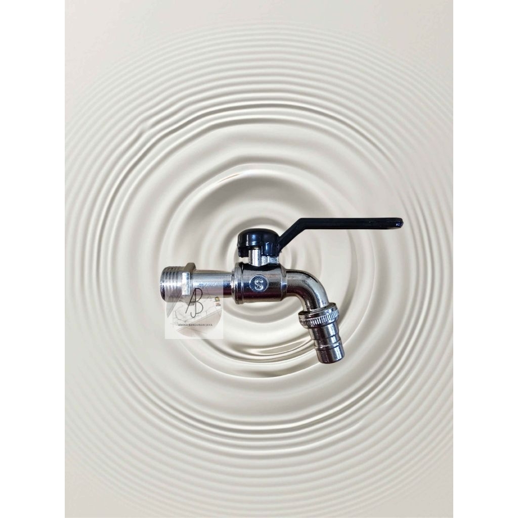 SOLIGEN Kran Air Bola Hitam Besi Soligen TAMAN 1/2" / Kran BOLA Soligen ENGKOL TAMAN 1/2"