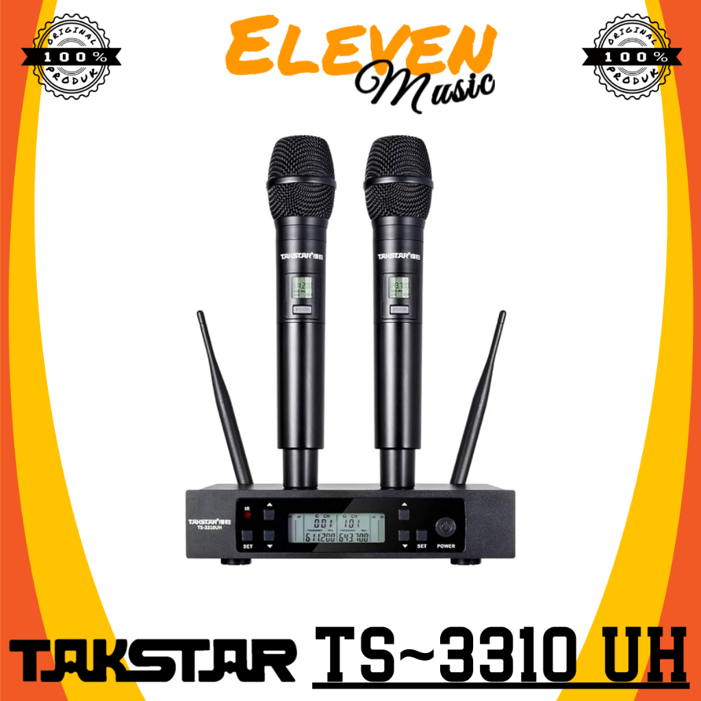 Takstar TS-3310 UH Wireless Microphone Dual Handheld Microphone Takstar TS3310UH