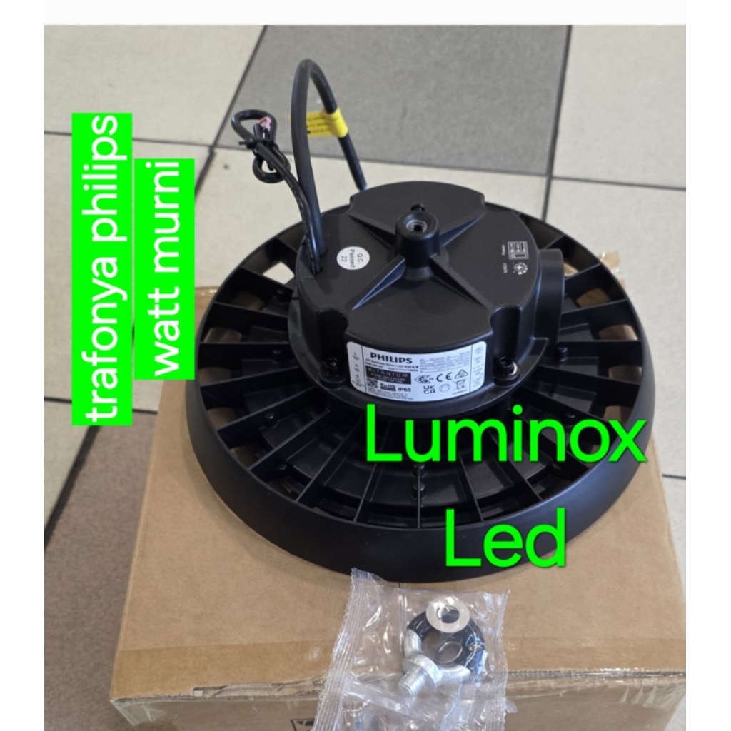 lampu gantung led ufo trafo philip 100w 100watt / highbay led pabrik 100w 100 watt 220volt
