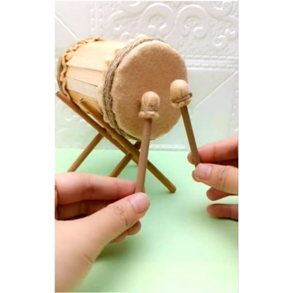 (Ready)Miniatur Bedug Lebaran/Hiasan Meja/Aksesoris/Dekorasi/Kerajinan Kain Flanel