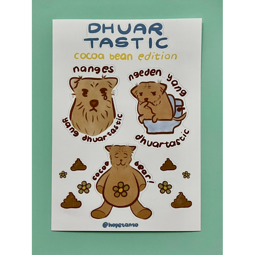 Stiker Doggy Lucu Aesthetic | Cute Animal Sticker Pack untuk Laptop & Noteboo