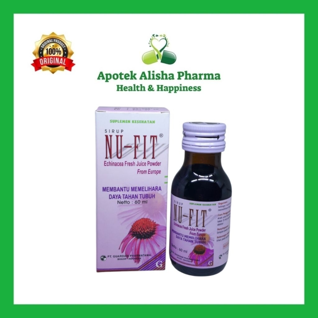 Sirup Imunitas Anak dan Bayi Nu Fit 60ml dengan Echinacea dan Zinc