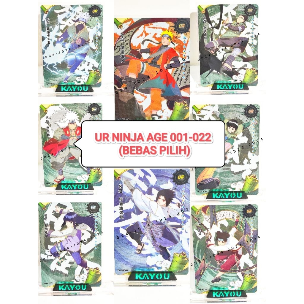 [[ ORI ]] KARTU NARUTO NINJA AGE UR 001-022 (BEBAS PILIH)