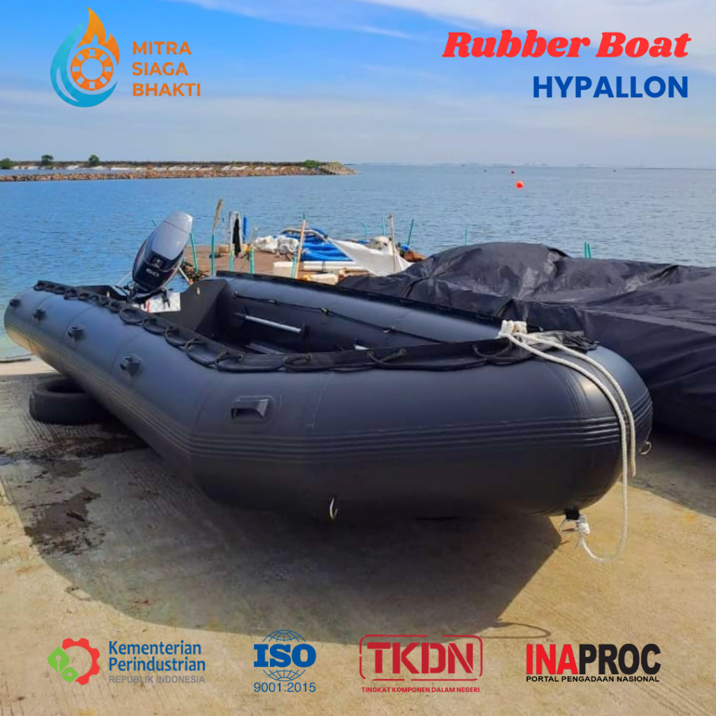 TKDN 40% | Perahu Karet Hypallon Military Rescue Kapasitas 6-12 Orang Perahu Karet Rescue Basarnas B