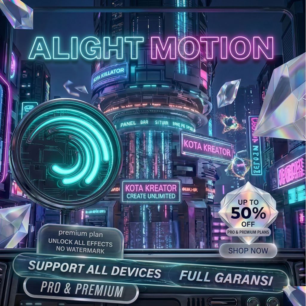 Alight Motion Premium Pro 1 Tahun Private Murah Bergaransi