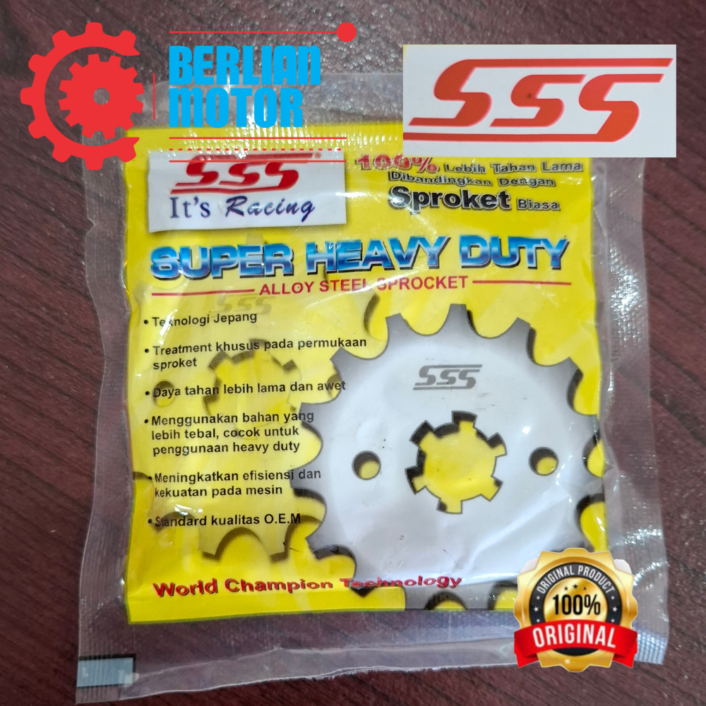 Gir Depan SSS 415 x 13T Suzuki Satria FU 150 / Satria FU FI - Gir SSS Steel Racing Original