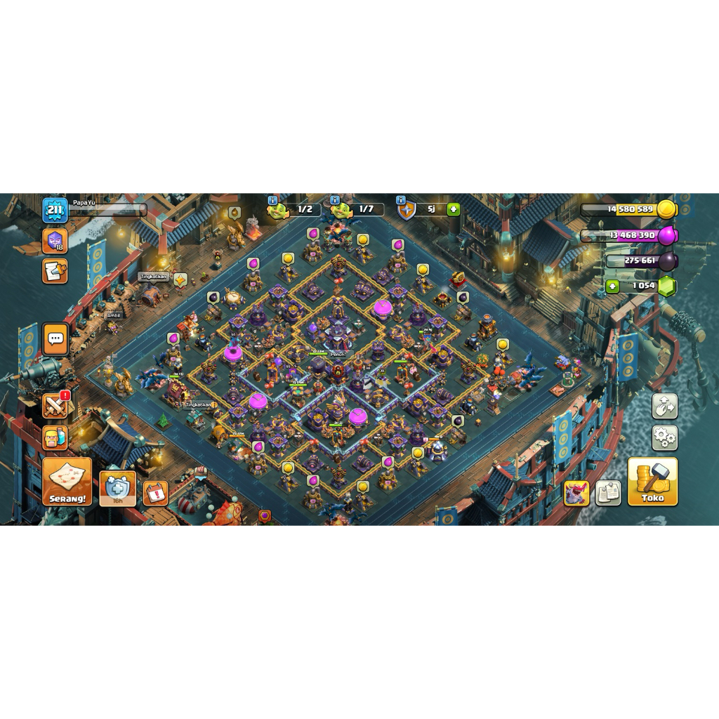 [GROSIR] AKUN CLASH OF CLAN (COC) TH 15 AMAN BERGARANSI