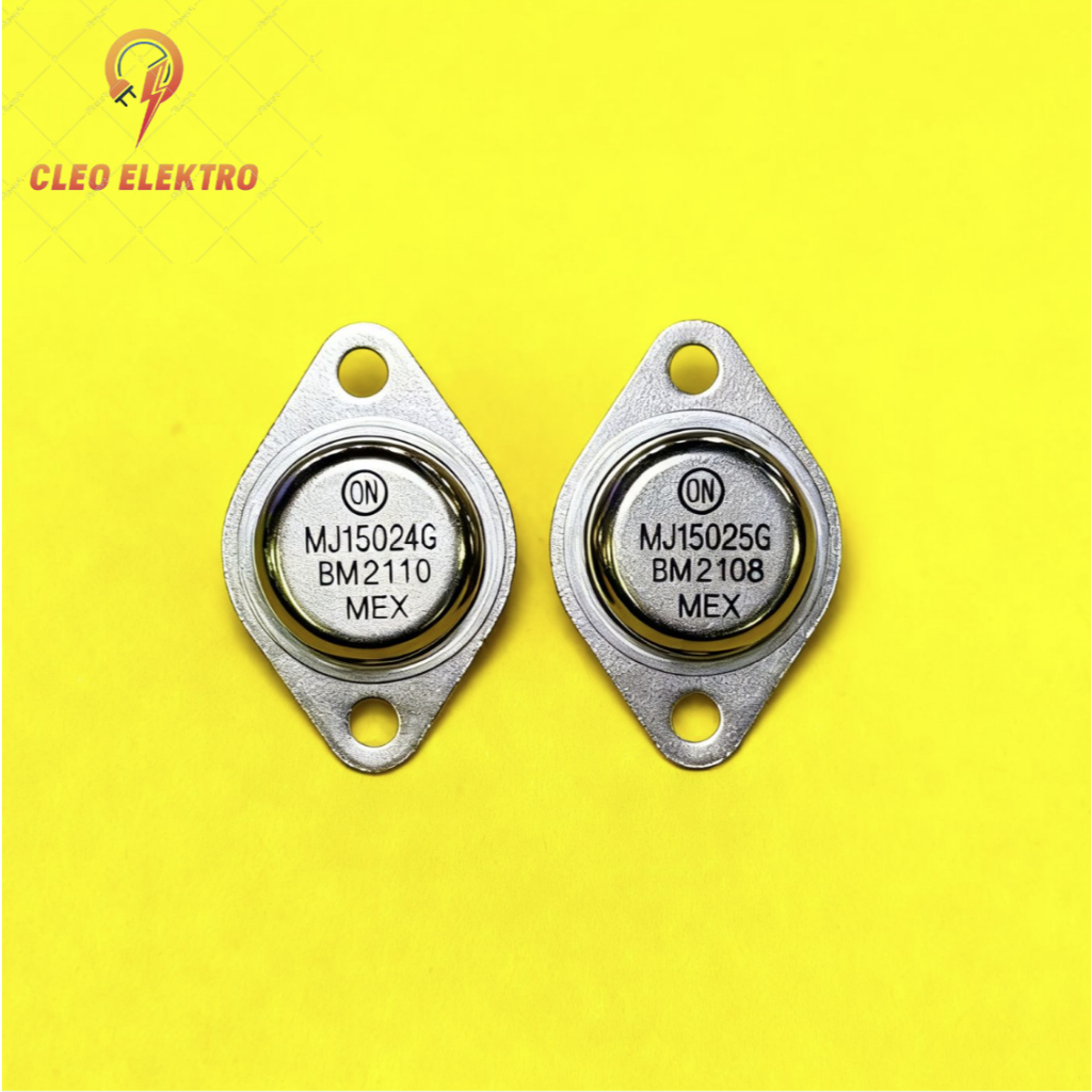TR TRANSISTOR JENGKOL MEXICO MJ 15024 G & MJ 15025 G SET ASLI ORIGINAL MJ15024 MJ15025