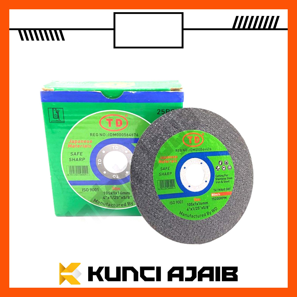 TD TD Batu Potong Besi 4 Inch x 1 mm - Cutting Wheel Gerinda Gurinda