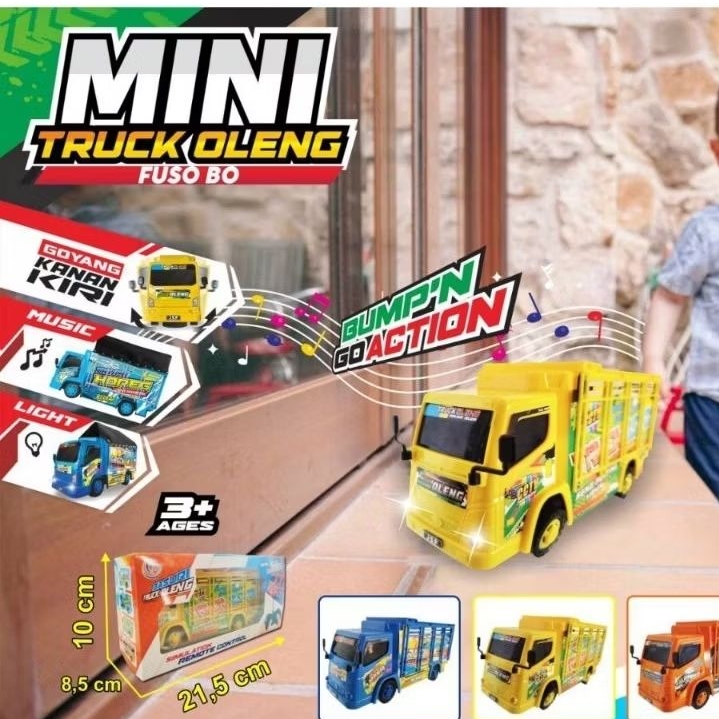 Mainan Anak Mobil Truk  Fuso Oleng Musik Terbaru/T-44