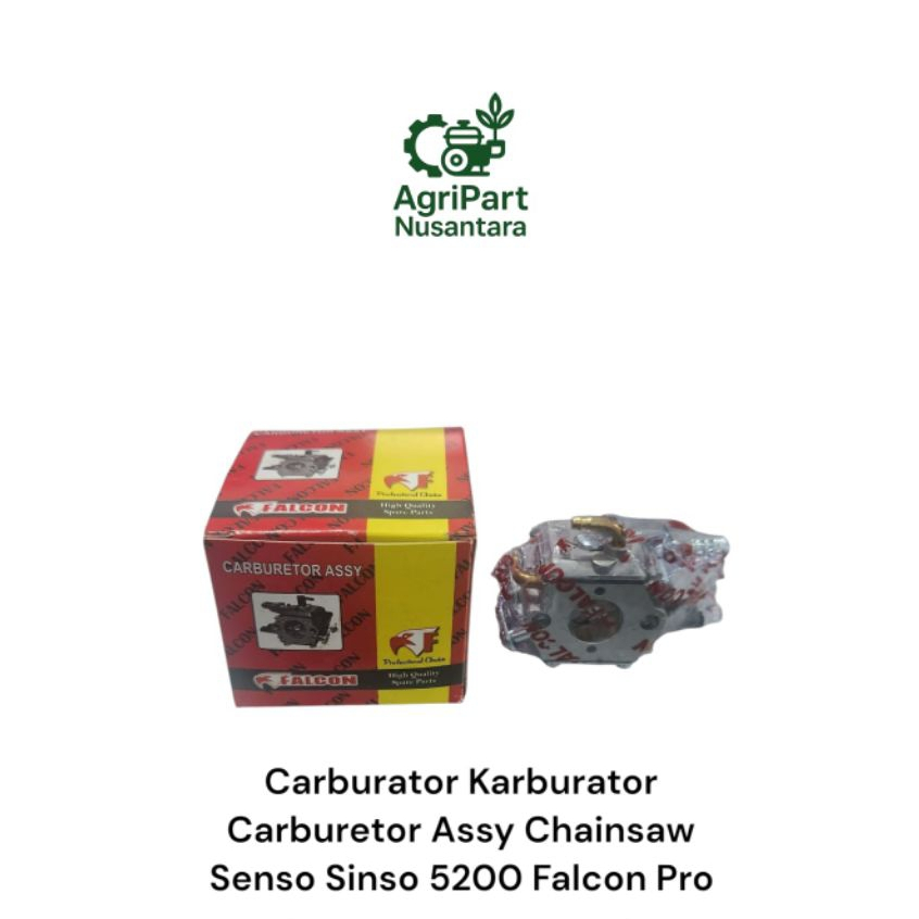 Carburator Karburator Chainsaw Senso Sinso 5200 FALCON PRO (ORIGINAL) Sparepart Mesin Potong Kayu