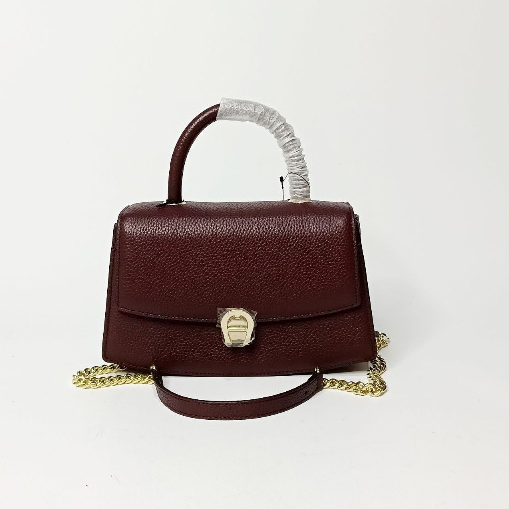 Aigner Yara Top Handle Bag Leather
