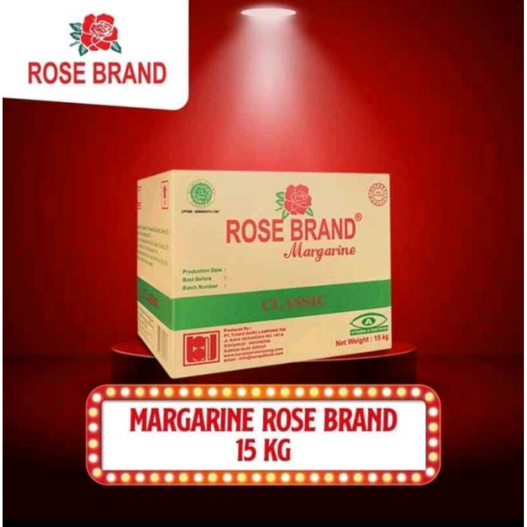 Margarin Serbaguna Rose Brand 15kg - Lemak Tak Jenuh, Aroma Khas, Serbaguna
