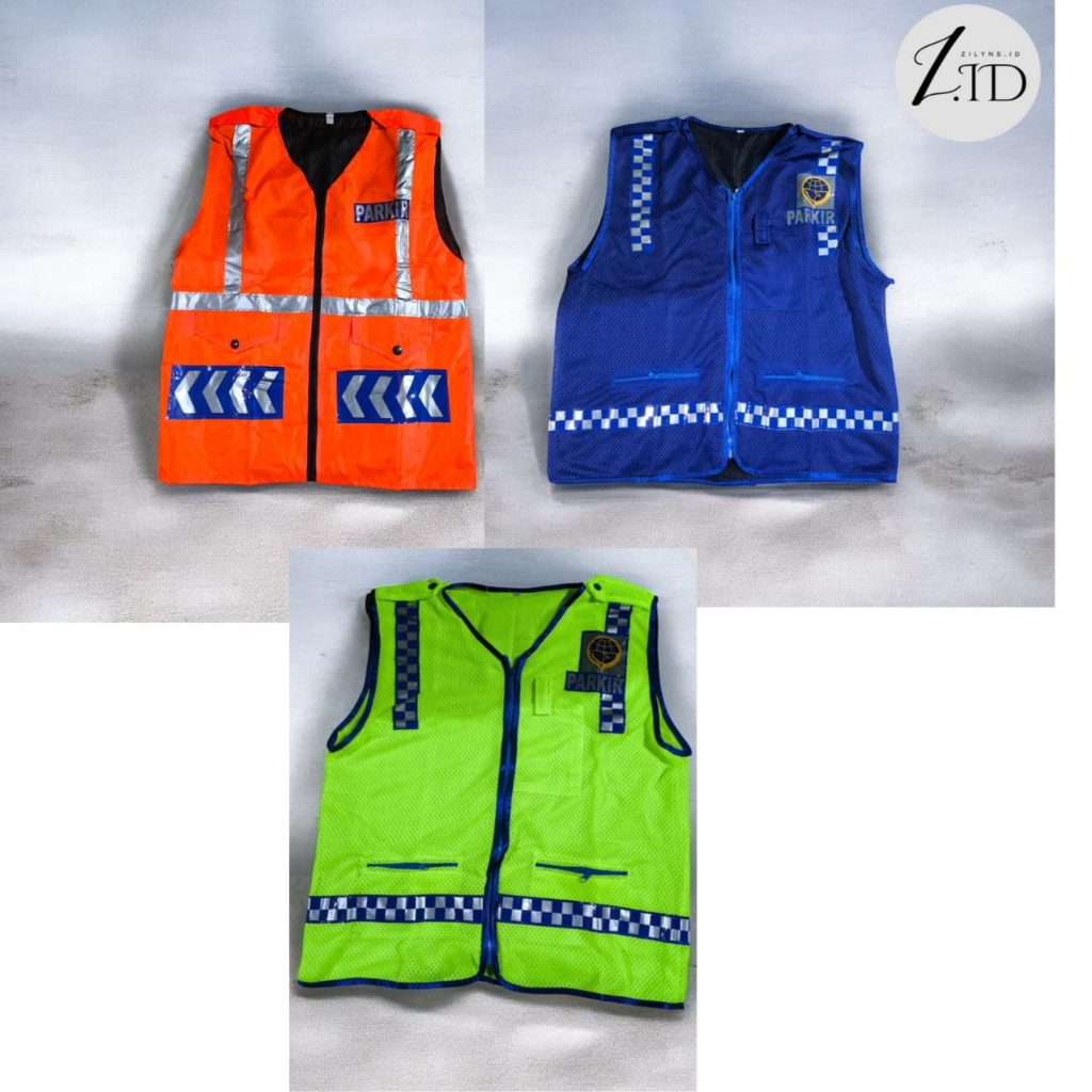 Zlyns.id - Rompi Parkir Parasut Oranye Rompi Parkir Jaring Hijau Rompi Parkir Jaring Biru Kualitas P