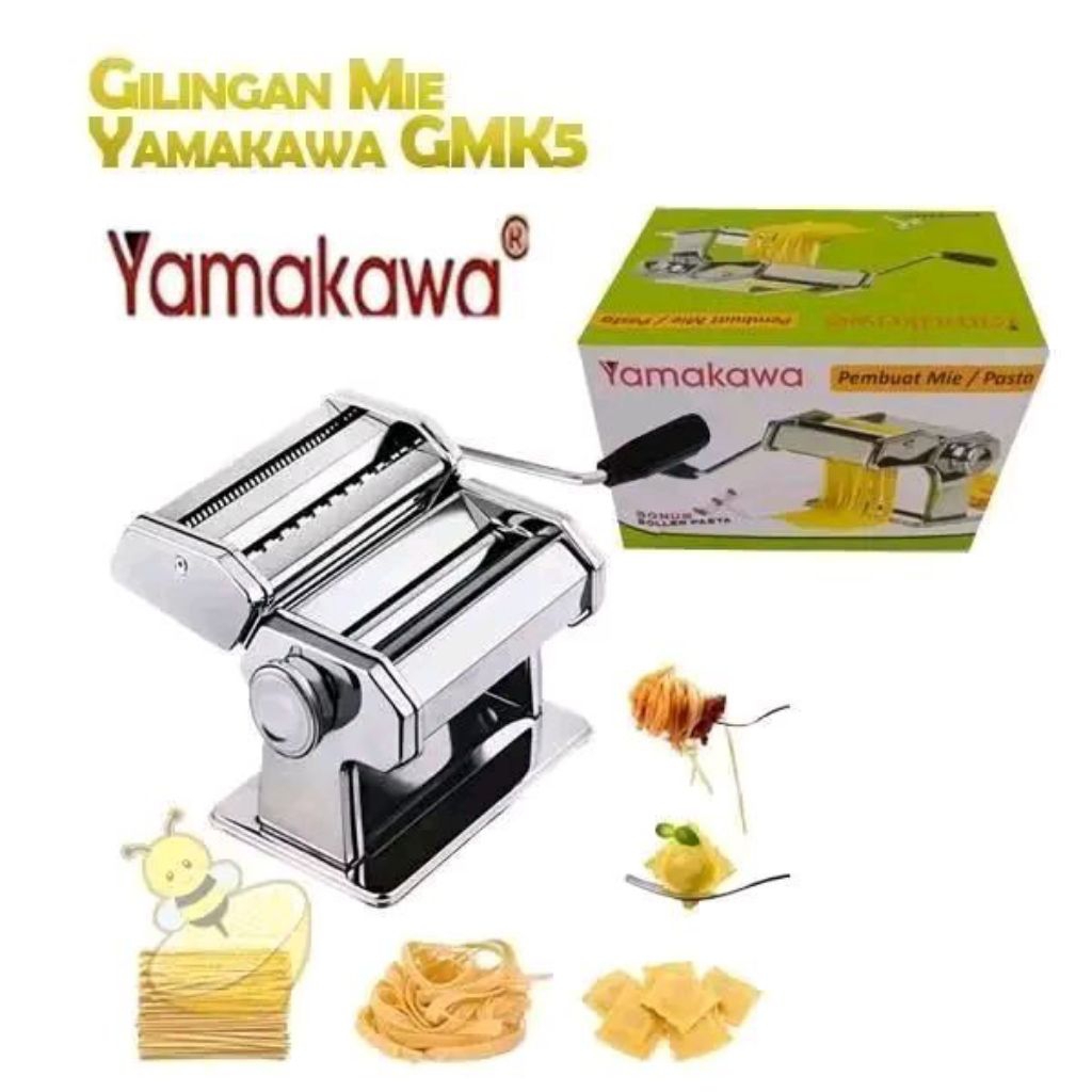 Ampia Yamakawa Atlas Stainless Steel Gilingan Mie Yamakawa Pasta Maker Penggiling Molen Kue Bawang