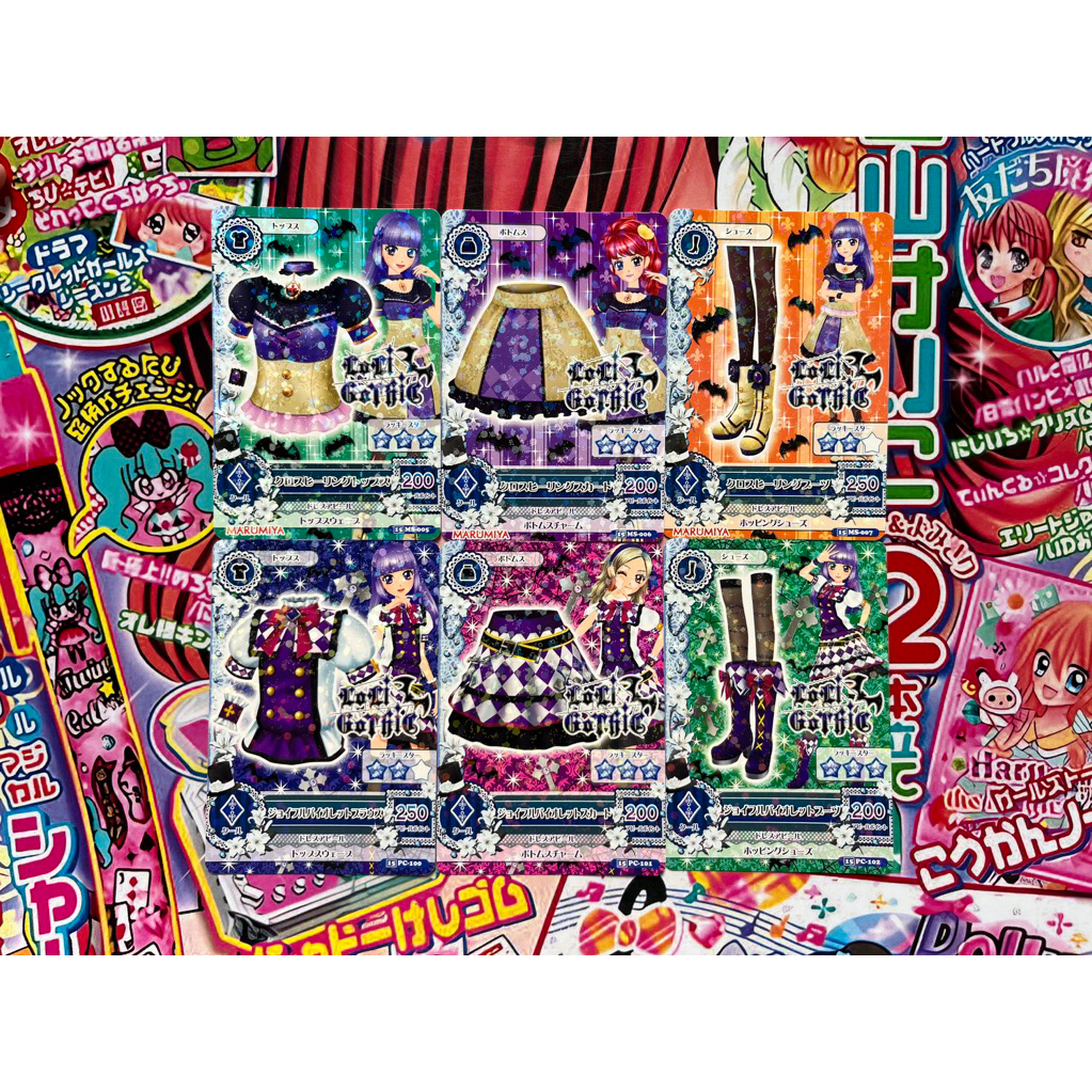 Kartu Aikatsu Joyful Violet Coord Cross Healing Coord Promotion Card Loli Gothic Sumire Hikami Rin K