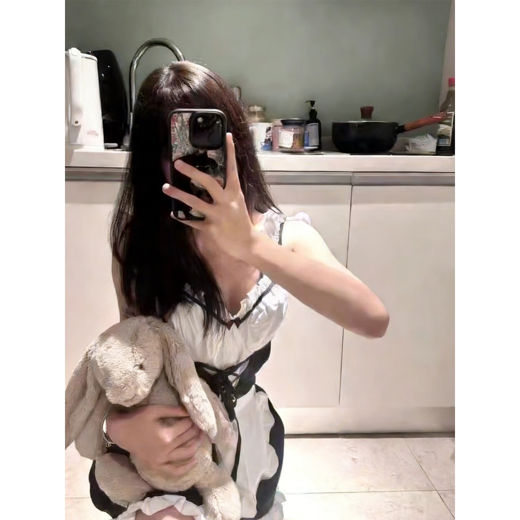 Lingerie Sexy Cosplay Maid, Lingery Seksi Seragam Lingery Setelan Baju Dinas Hot Tembus Pandang Wani