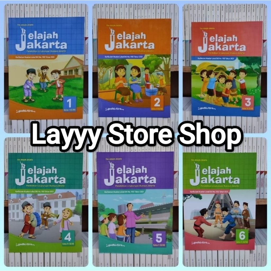 Buku Pelajaran Jelajah Jakarta Kelas 1,2,3,4,5,6 SD/MI Edisi 2021 - Yudhistira