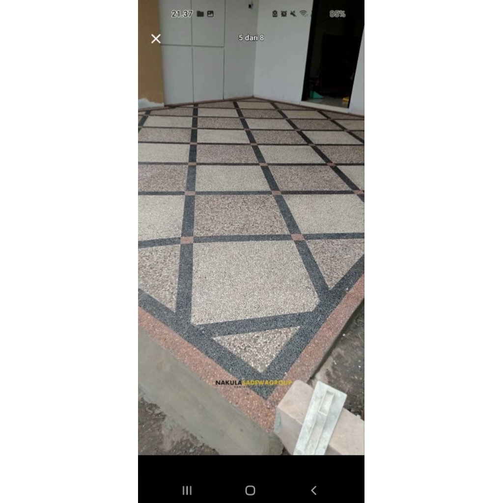 lantai carport batu sikat