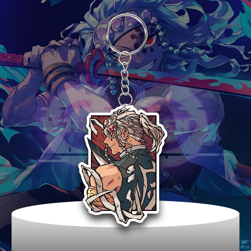 Gantungan Kunci Anime Kimetsu No Yaiba - Uzui Tengen - Ganci Akrilik - Keychain Acrylic