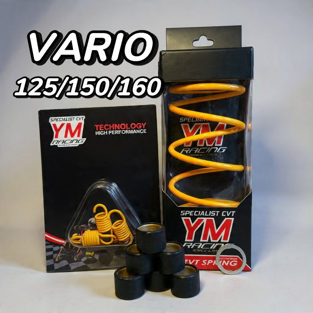 Paket Upgrade CVT paket hemat Vario 125 150 160 YM Racing - Per CVT & Sentri Roller Paket upgrade CV