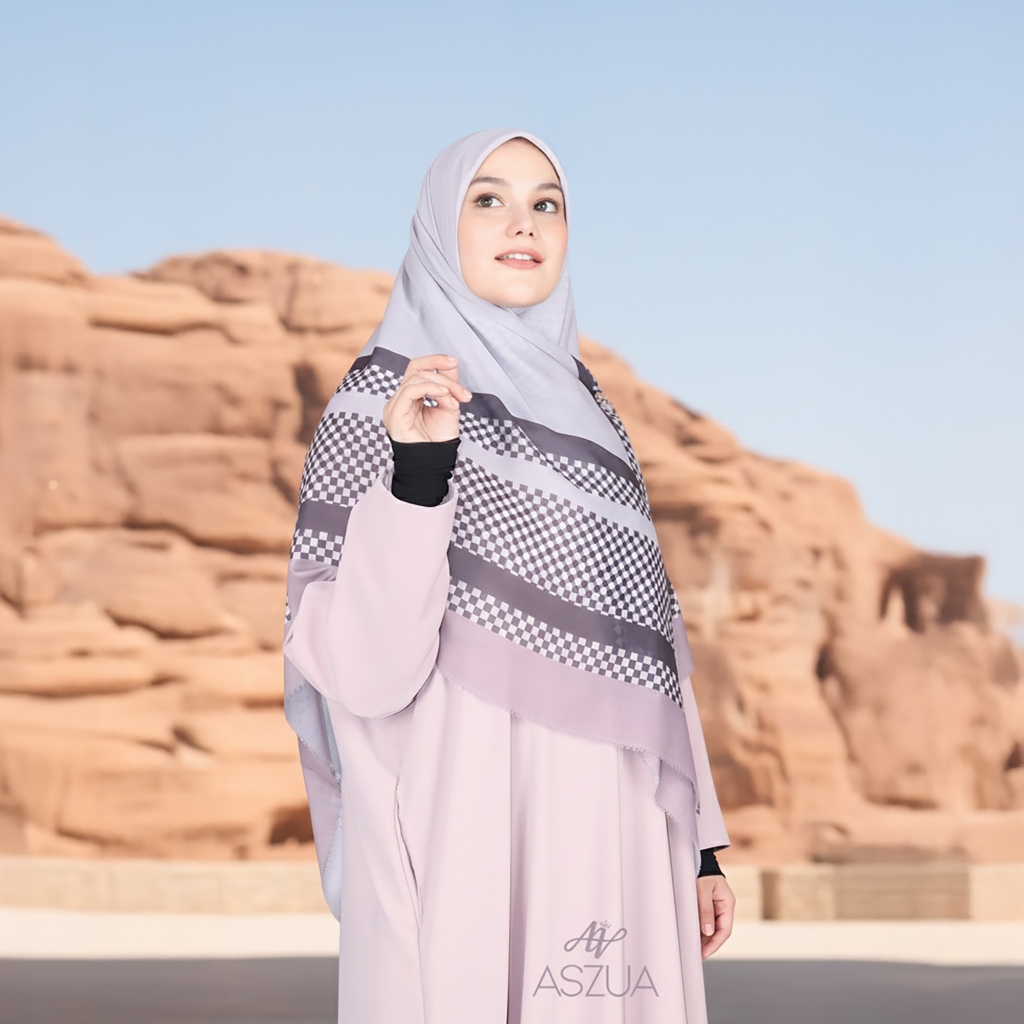 ASZUA Hijab Square Scarf Hijaz Premium by Alsyahra Exclusive