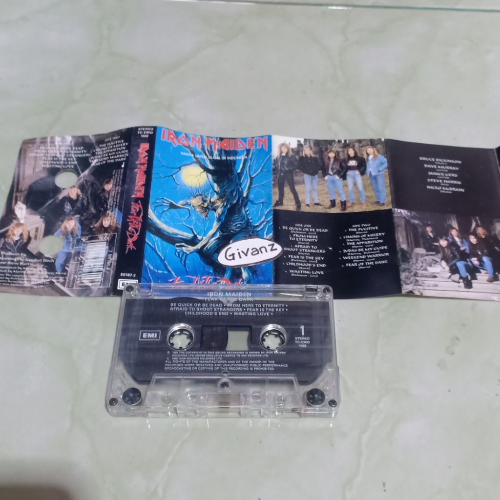 kaset pita IRON MAIDEN - Fear of the dark