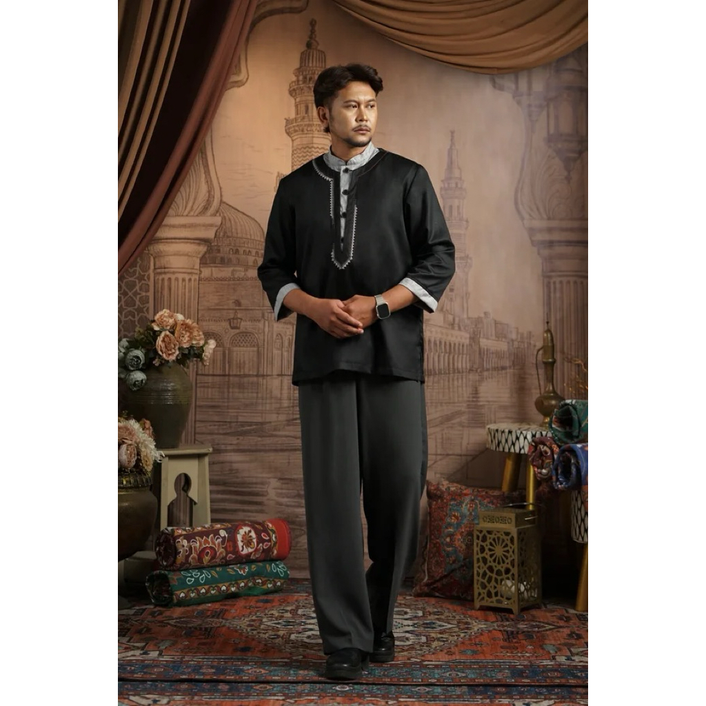 Tuneeca  KOKO ILYAS T-0226010 (TUNEECA ROUHI  /BAJU KOKO HITAM PREMIUM ORIGINAL BY TUNEECA