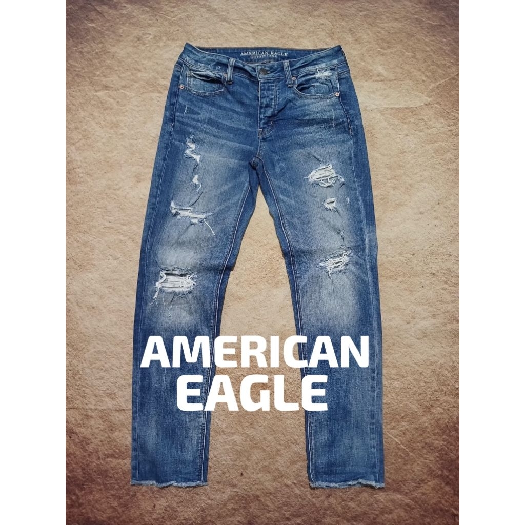 Celana jeans pria AMERICAN EAGLE riped bekas murah